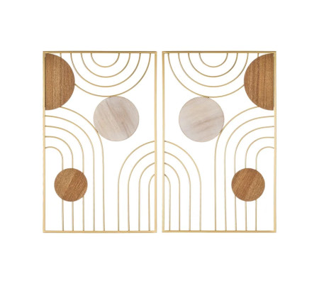 Immagine Decorazioni da Parete in Metallo PZ 2 CM 50X2X80