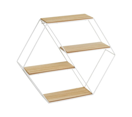 Immagine Scaffalatura 3 scaffali bianco 50 X 11 X 41 CM