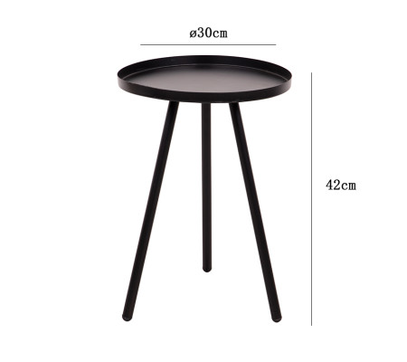 Immagine Tavolino nero dalton 3 gambe 